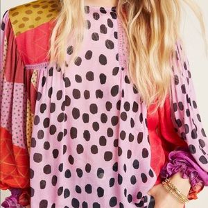 Anthropologie Miranda Peasant Blouse Med